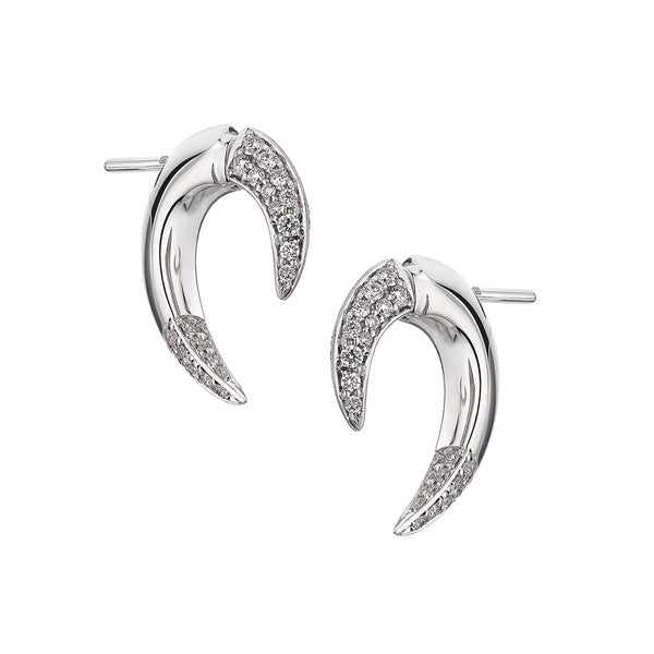 shaun leane Talon Fine Earrings - 18ct White Gold & Diamond