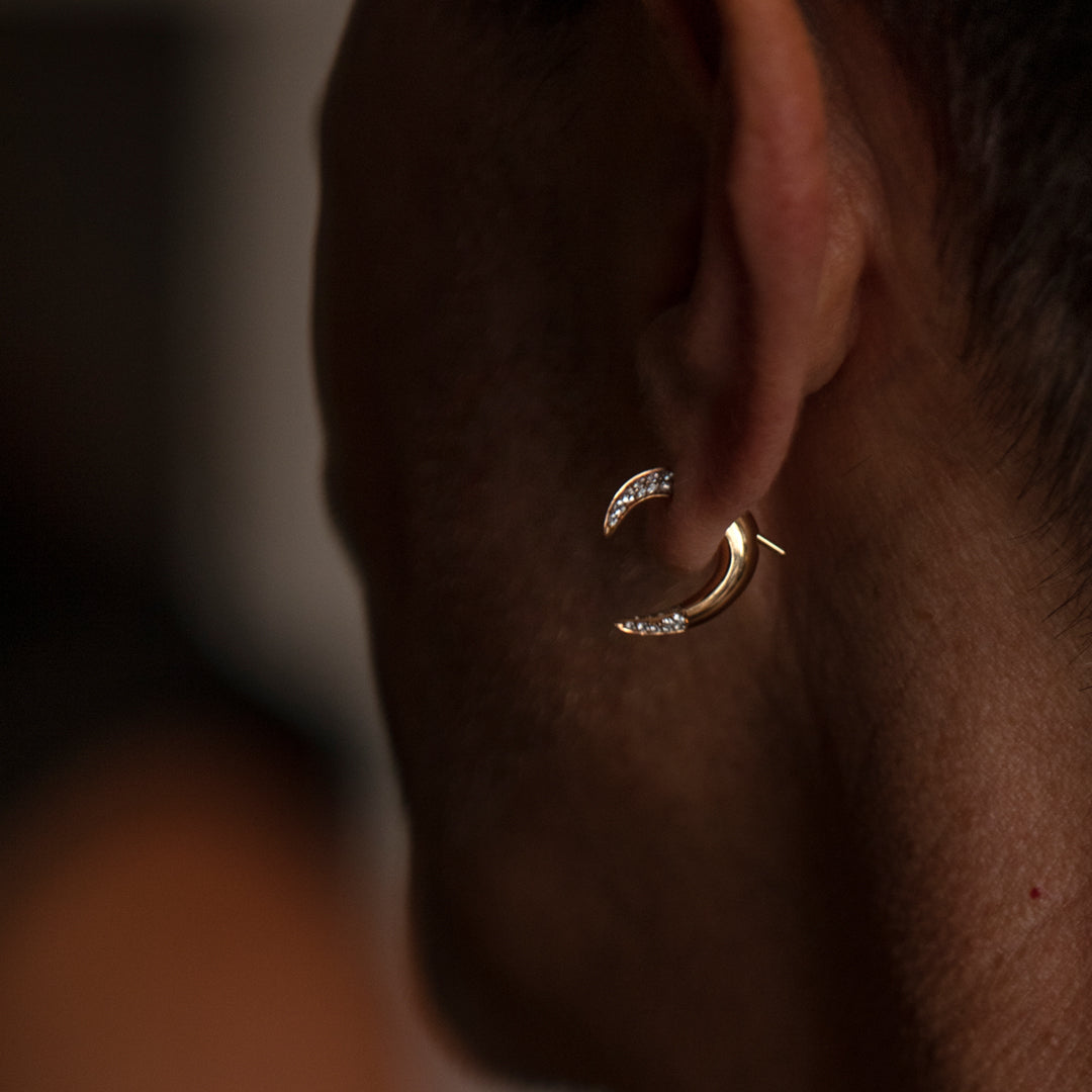 Shaun Leane Talon Fine Earrings - 18ct Yellow Gold & Diamond