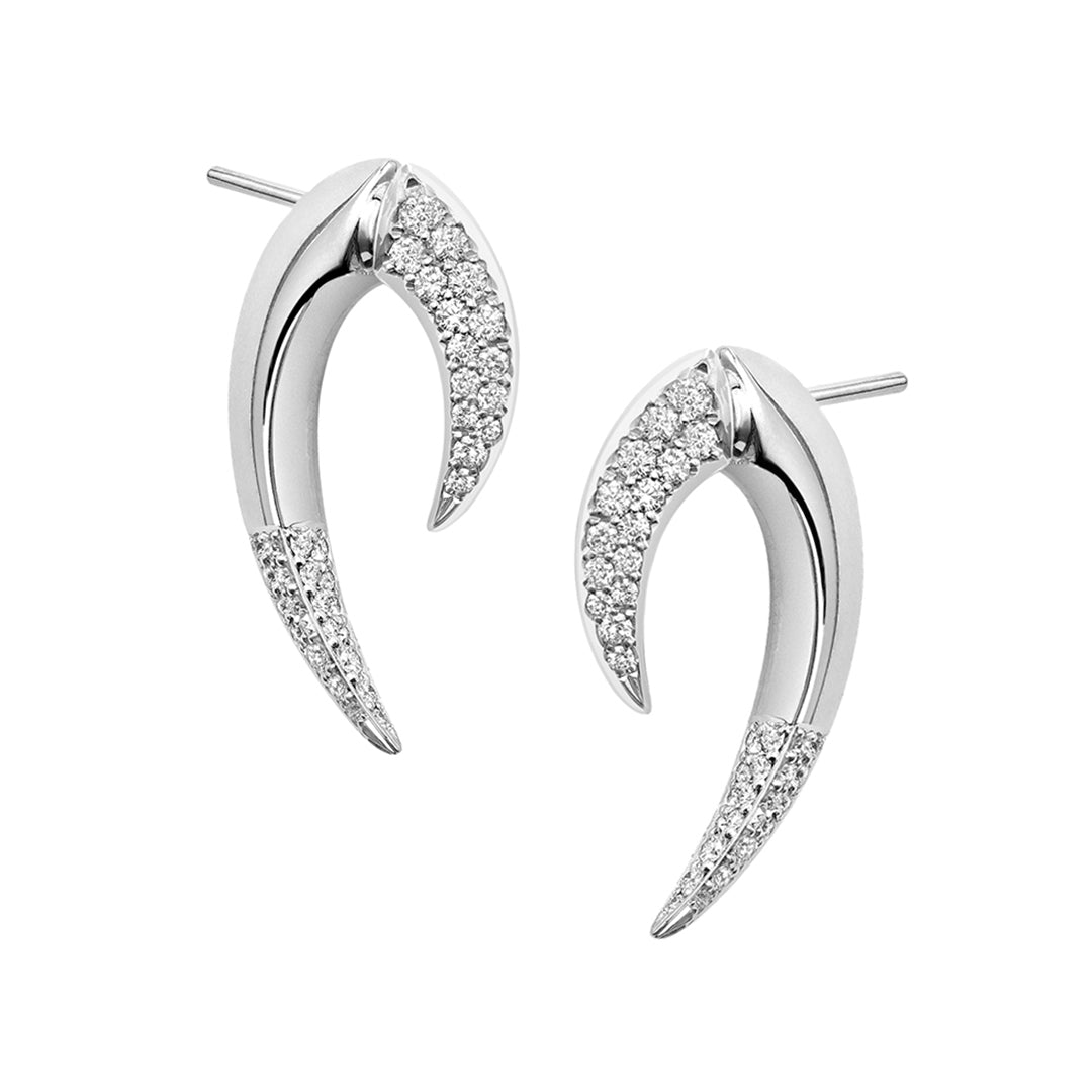 Shaun Leane Talon Fine Large Earrings - 18ct White Gold & Diamond