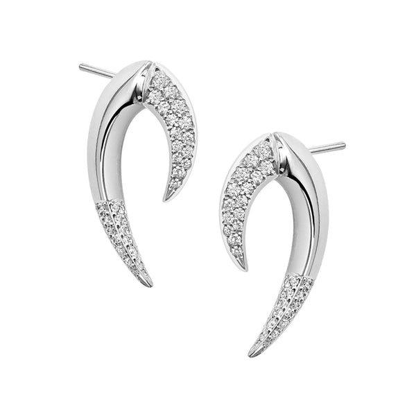 shaun leane Talon Fine Large Earrings - 18ct White Gold & Diamond