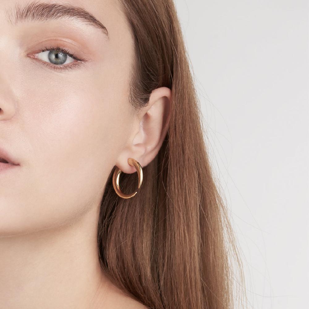 Shaun Leane Talon Large Hoop Earrings - Yellow Gold Vermeil
