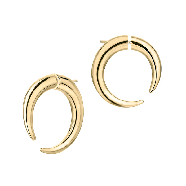 shaun leane Talon Large Hoop Earrings - Yellow Gold Vermeil