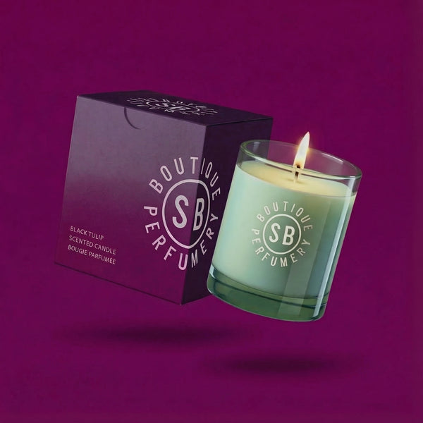 shay & blue Black Tulip Vegan Candle 200g