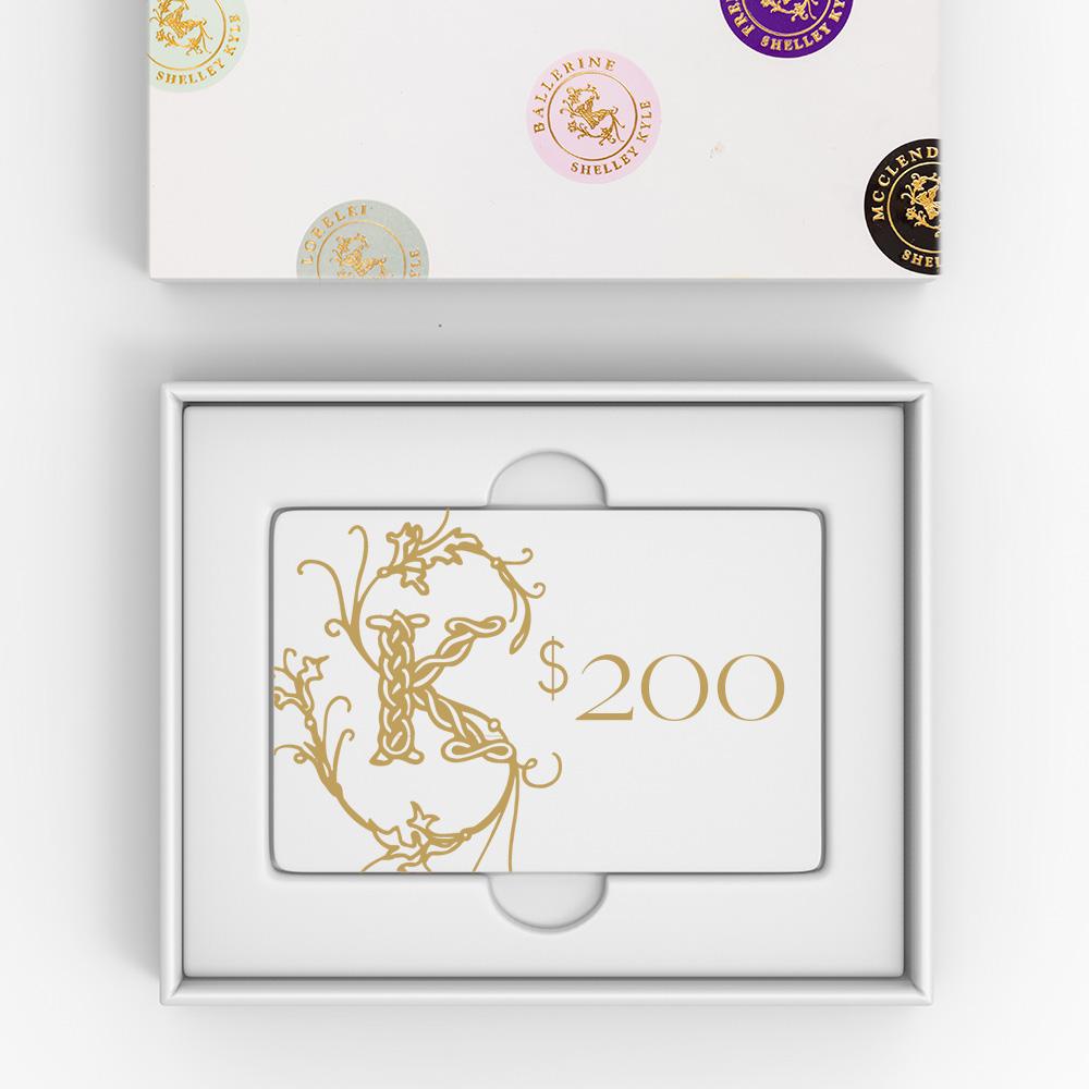 shelley kyle $200 Gift Card