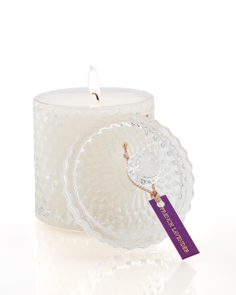 Shelley Kyle French Lavender Crystal Candle 510g