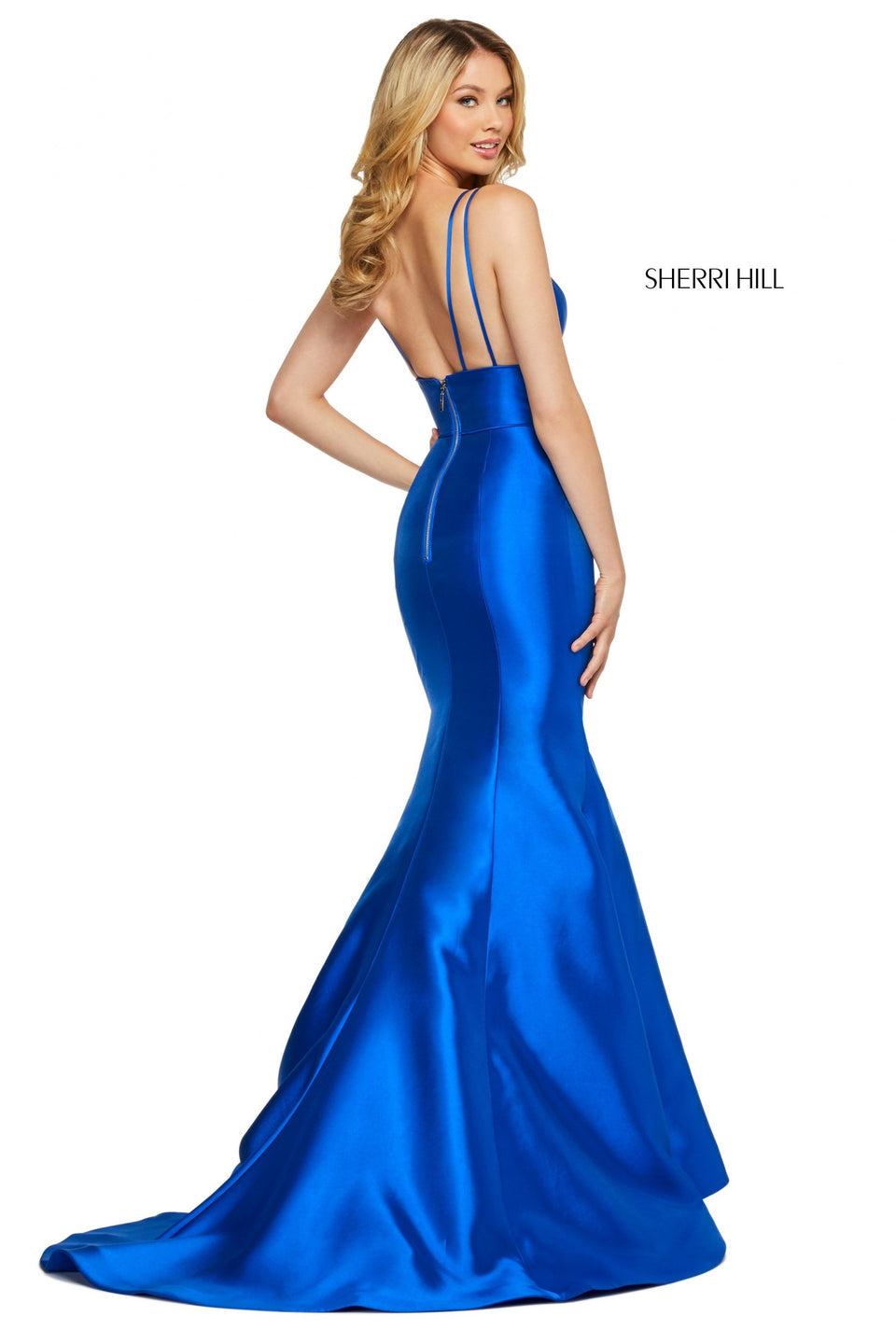 Sherri Hill Mikado Mermaid With Sweetheart V Neckline