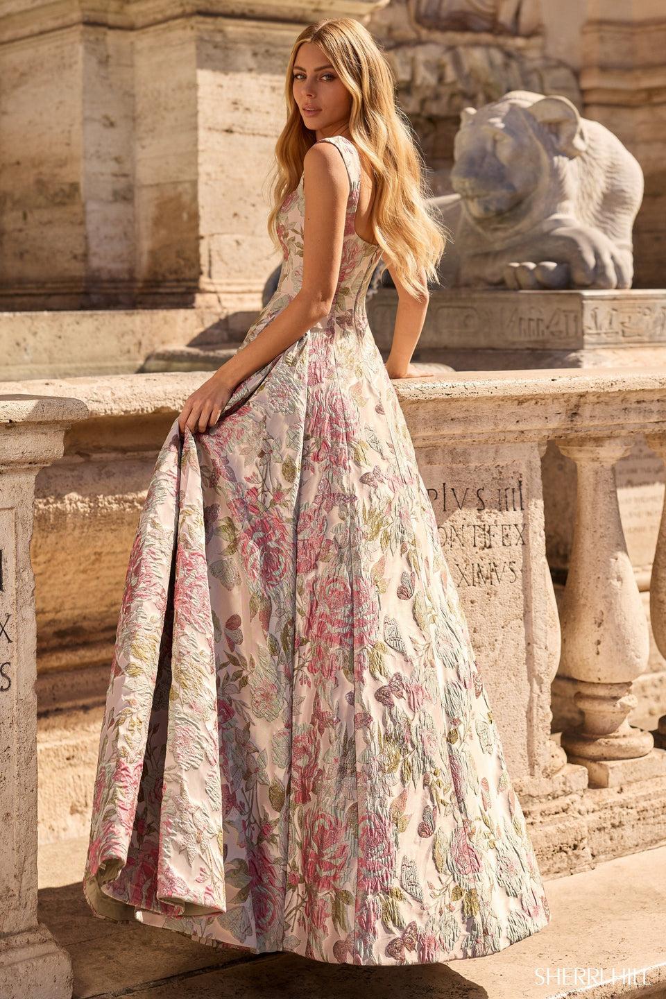 Sherri Hill Brocade Ballgown