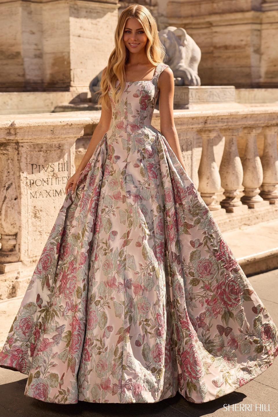sherri hill Brocade ballgown