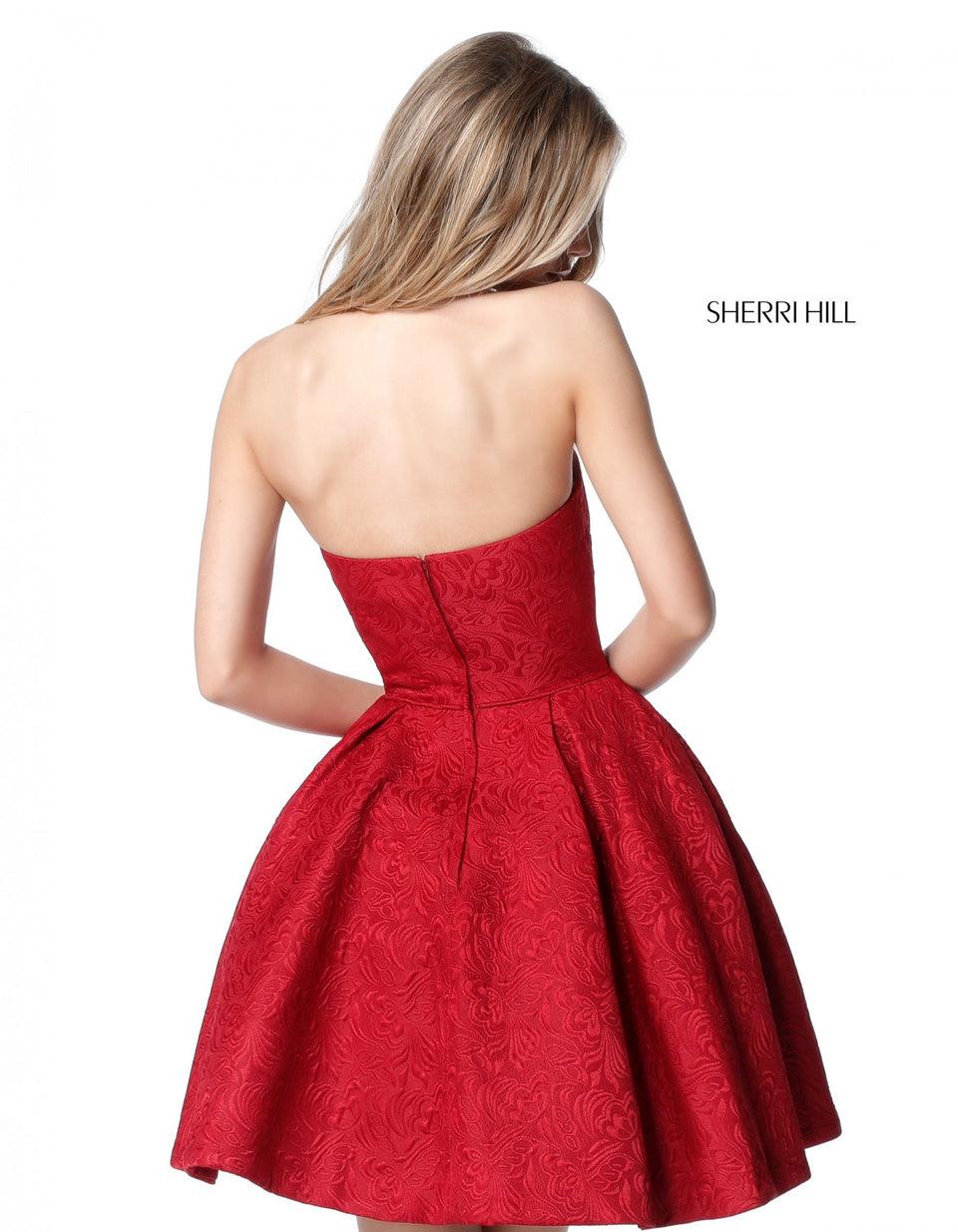 Sherri Hill Strapless A-line Cocktail