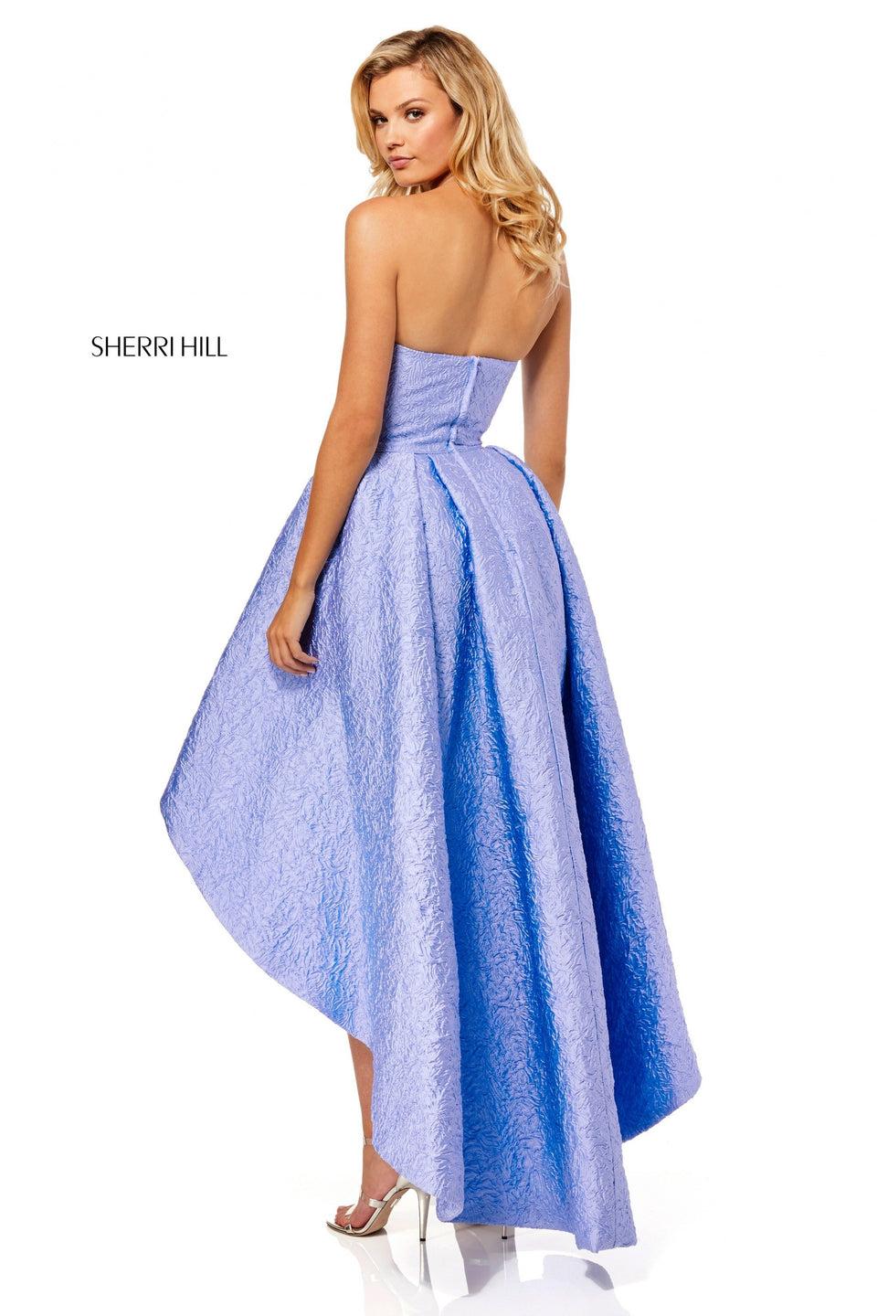Sherri Hill Strapless High-low Gown