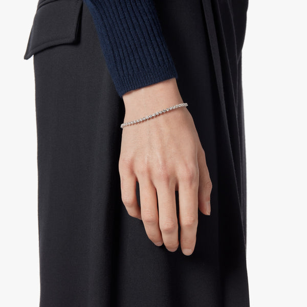 Shinola 2 Carat 7" Diamond Tennis Bracelet White Gold