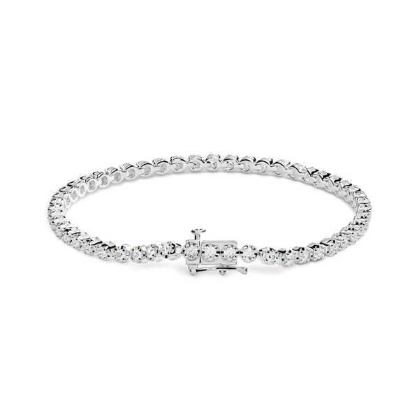 Shinola 2 Carat 7" Diamond Tennis Bracelet White Gold