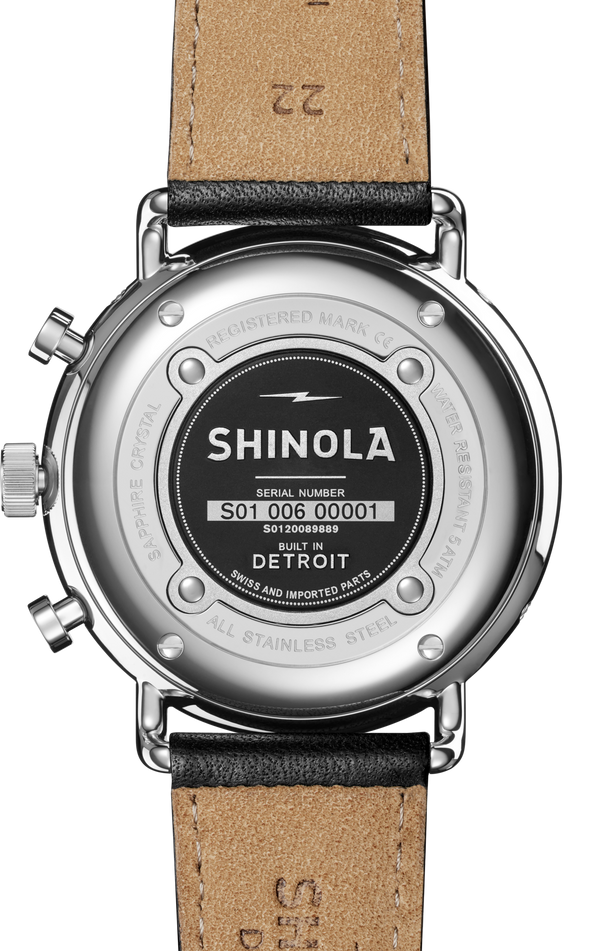 Shinola Canfield Sport Chronograph Watch Matte Black