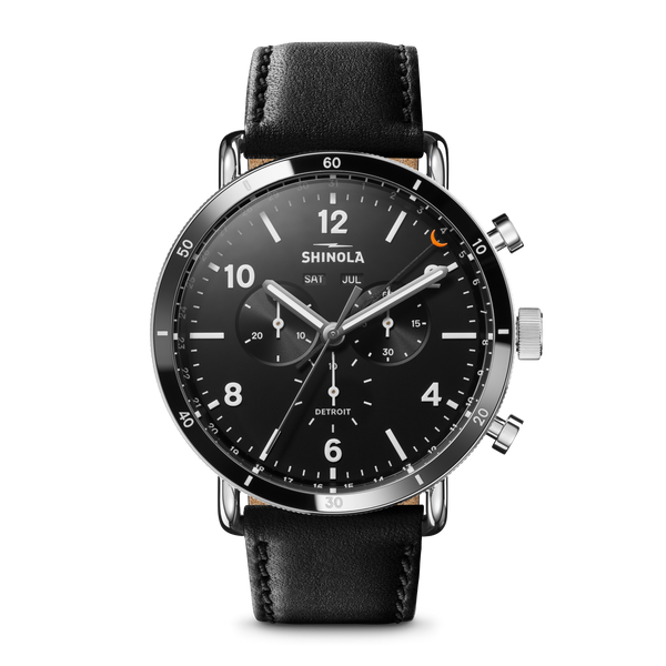 shinola Canfield Sport Chronograph Watch Matte Black