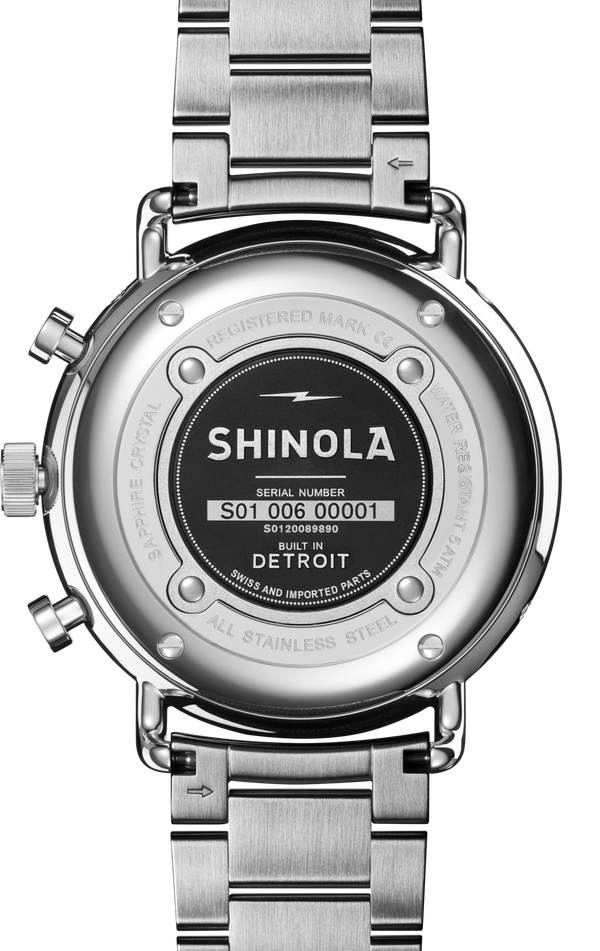Shinola Canfield Sport Chronograph Watch Midnight Blue