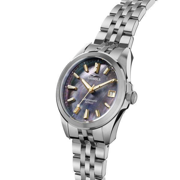 Shinola Circadian Monster Automatic Watch Gray Mother Of Pearl