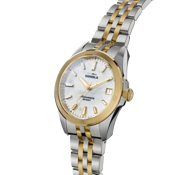 Shinola Circadian Monster Automatic Watch White Mother Of Pearl
