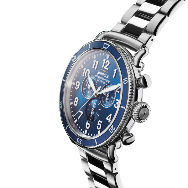 Shinola Runwell Sport Chronograph Watch Midnight Blue