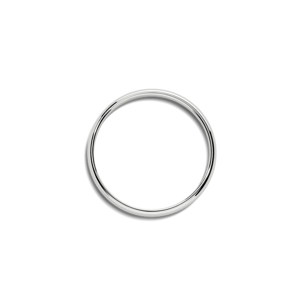 Shinola 2mm Round White Gold Band White Gold