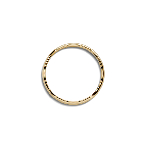 Shinola 2mm Round Yellow Gold Band Yellow Gold