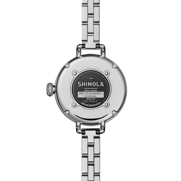 Shinola Birdy Moon Phase Watch Light Silver