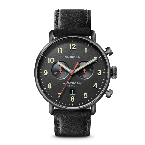 shinola Canfield Chronograph Watch Gunmetal