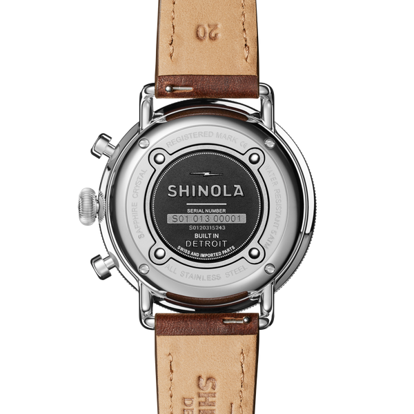 Shinola Canfield Chronograph Watch Midnight Blue