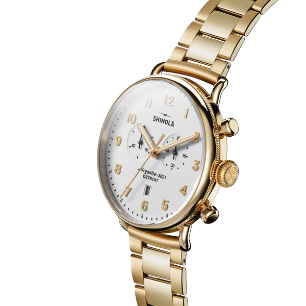 Shinola Canfield Chronograph Watch White