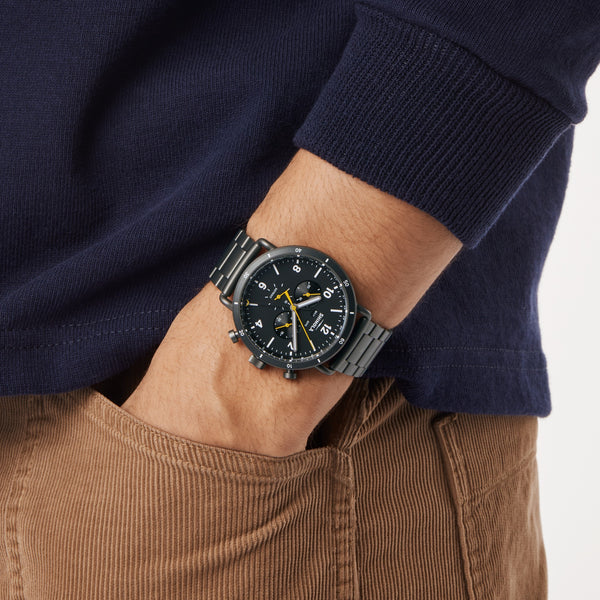 Shinola Canfield Sport Chronograph Watch Black
