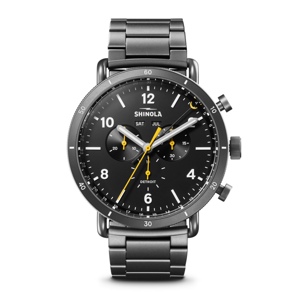shinola Canfield Sport Chronograph Watch Black