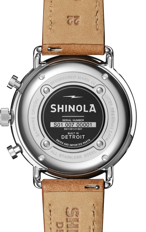 Shinola Canfield Sport Chronograph Watch White