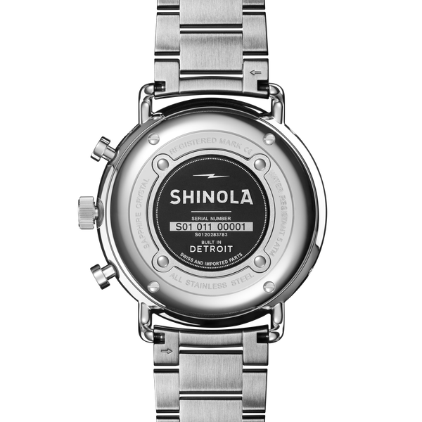 Shinola Canfield Sport Chronograph Watch White