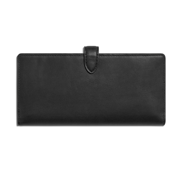 Shinola Continental Snap Wallet Black