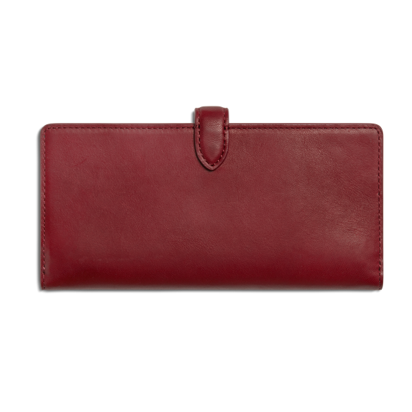 Shinola Continental Snap Wallet Ruby