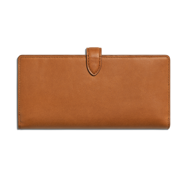 Shinola Continental Snap Wallet Tan