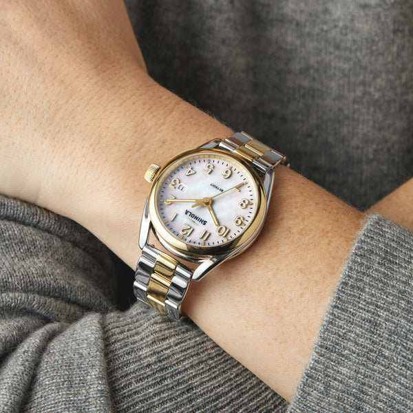 Shinola Derby Watch White Mother Of Pearl