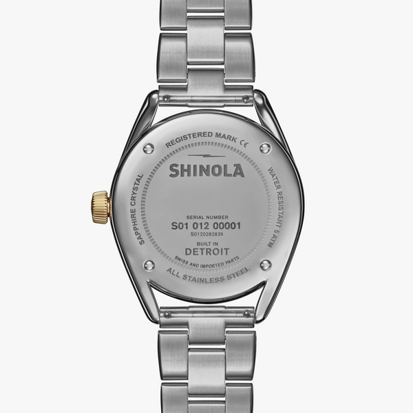 Shinola Derby Watch White Mother Of Pearl