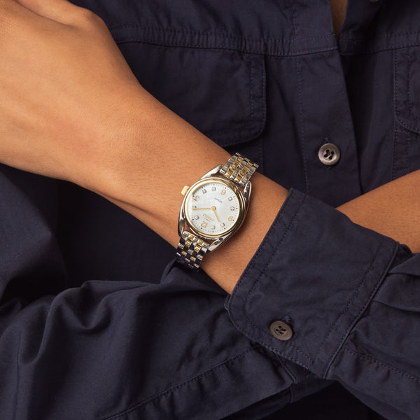 Shinola Diamond Derby Watch White Mother Of Pearl