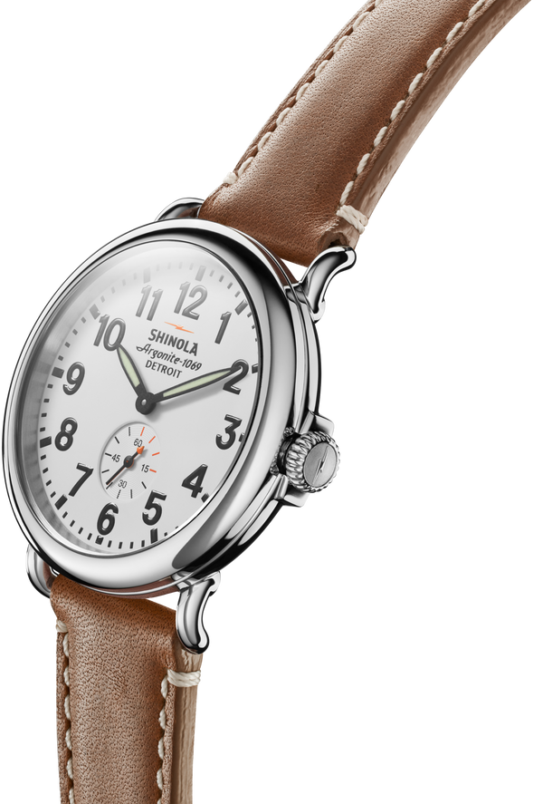 Shinola Engravable Runwell Watch White