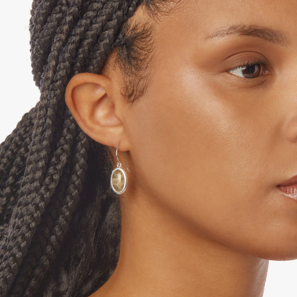 Shinola Heirloom Petoskey Drop Earrings Petoskey