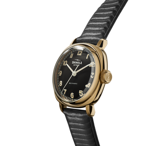 Shinola Mechanic Watch Black/Gold