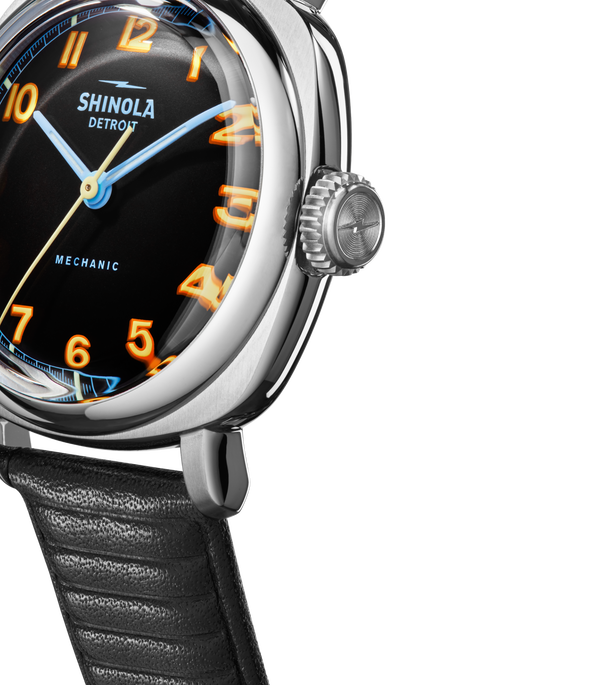 Shinola Mechanic Watch Black/Orange