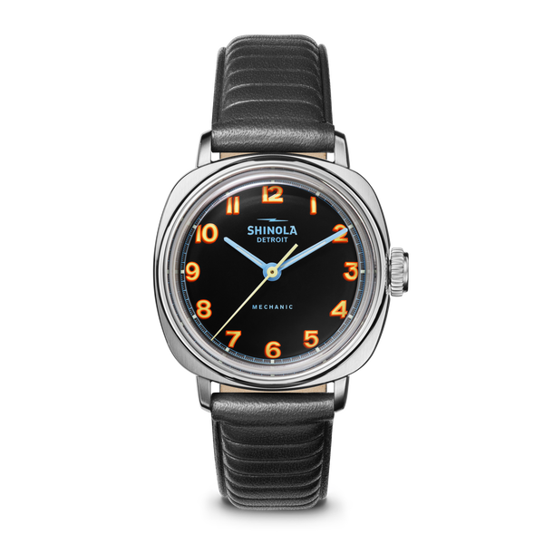 shinola Mechanic Watch Black/Orange