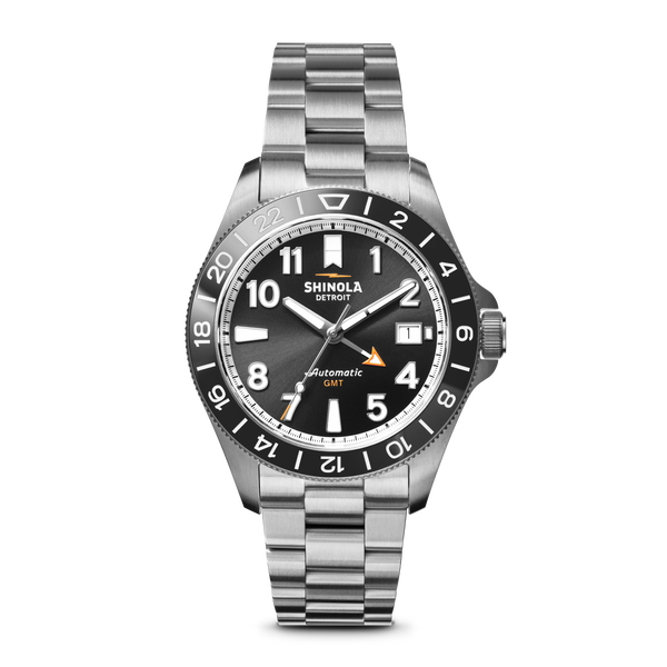 shinola Monster GMT Automatic Watch Black