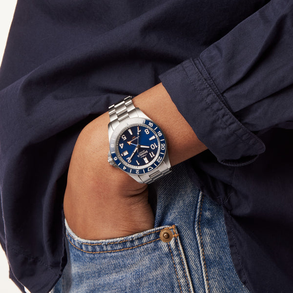 Shinola Monster GMT Automatic Watch Navy