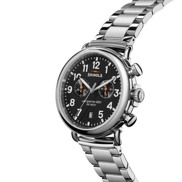 Shinola Runwell Chronograph Watch Black