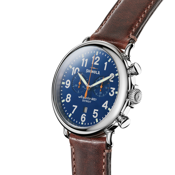 Shinola Runwell Chronograph Watch Blue