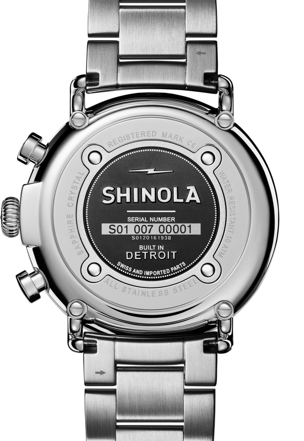 Shinola Runwell Chronograph Watch Cool Gray