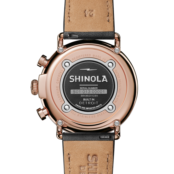 Shinola Runwell Chronograph Watch Cream