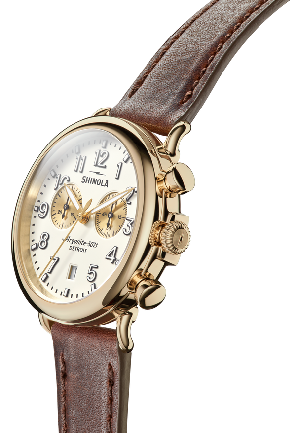 Shinola Runwell Chronograph Watch Ivory